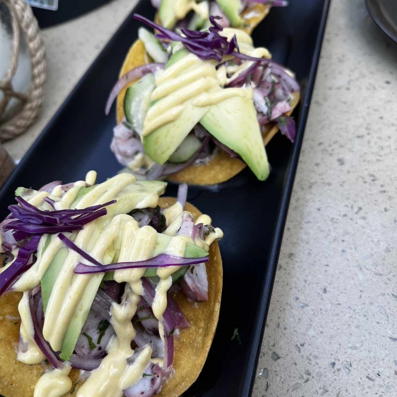 Tostadas de pulpo 
