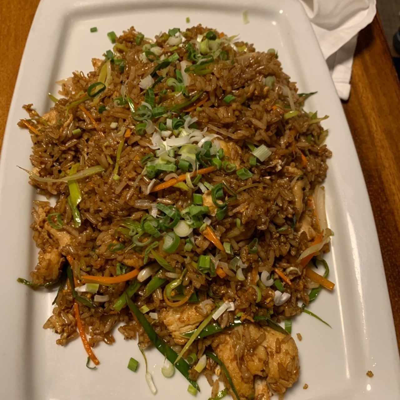 Arroz Frito con pechuga de Pollo