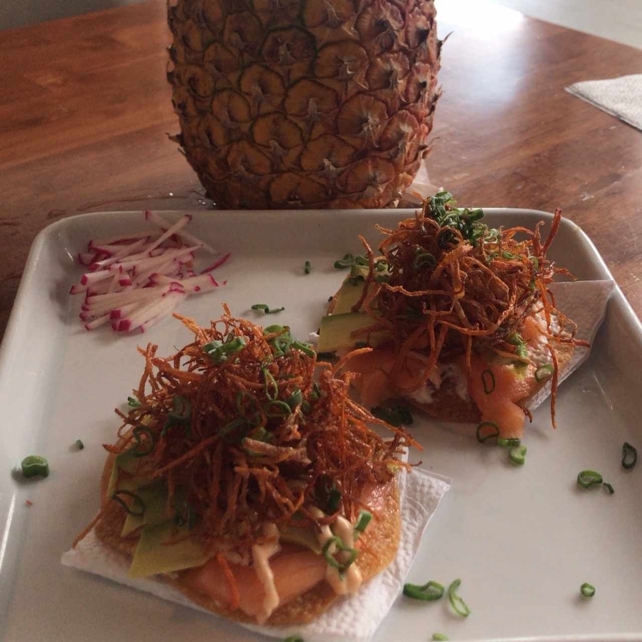 Entradas - Tostadas de Salmón