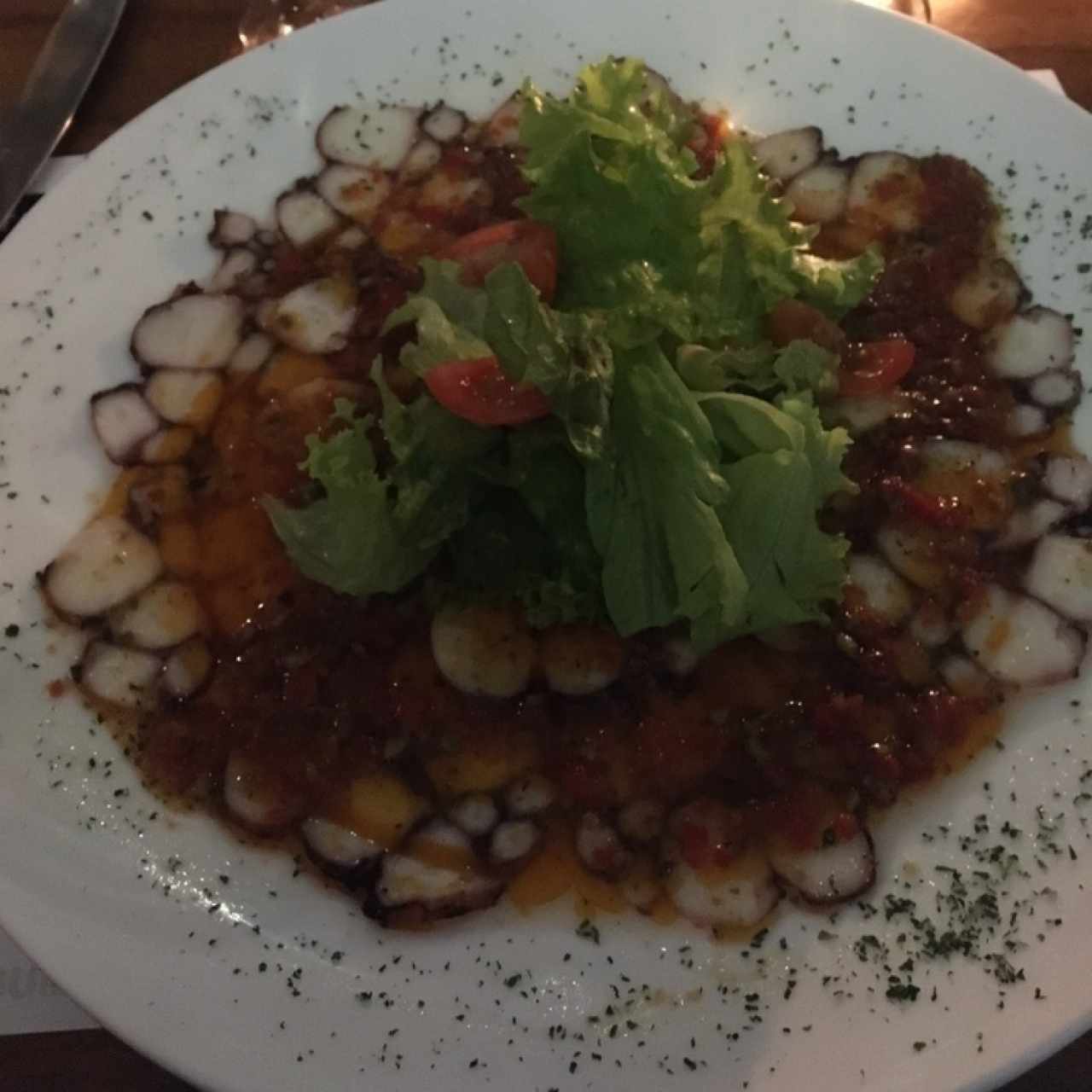 Para Compartir - Carpaccio de pulpo