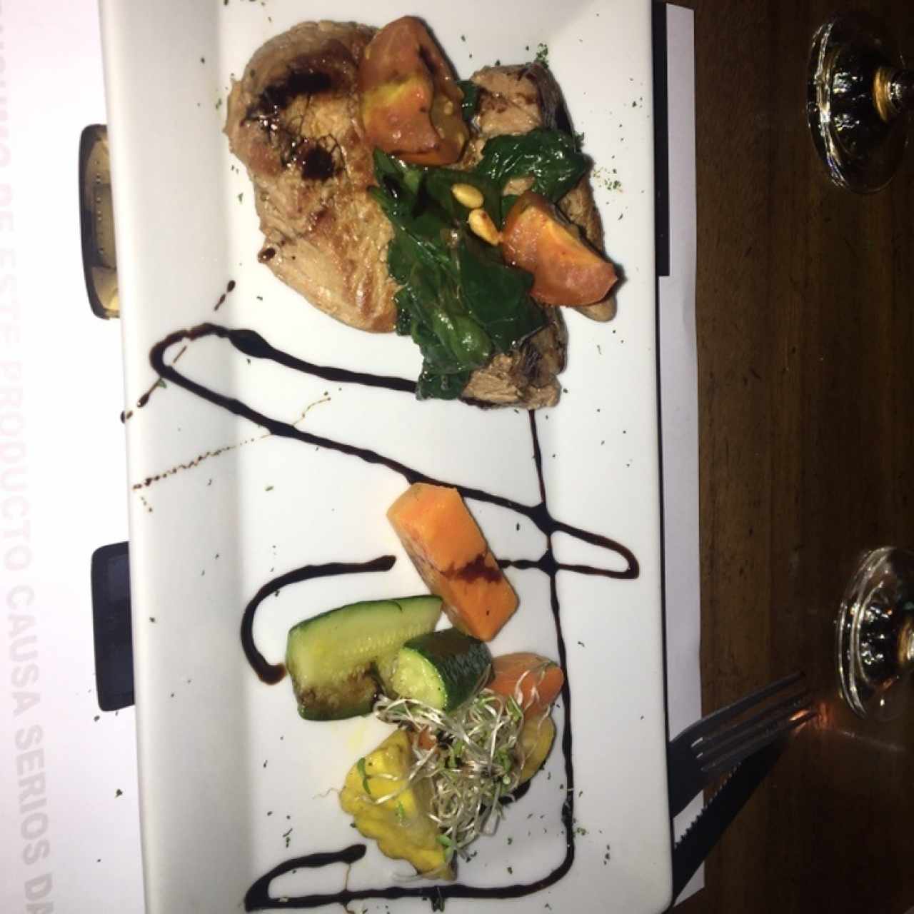 lomito y vegetales