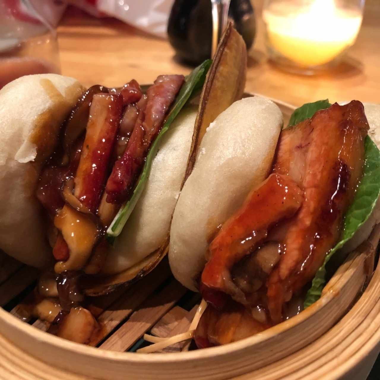Bao de cerdo glaseao