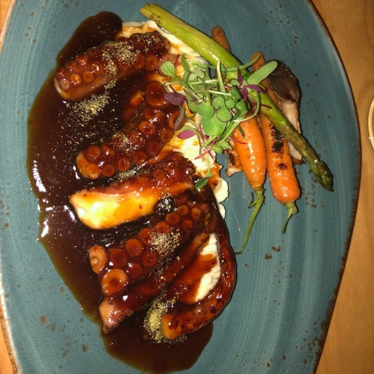 Plancha Nikkei - Pulpo Teriyaki
