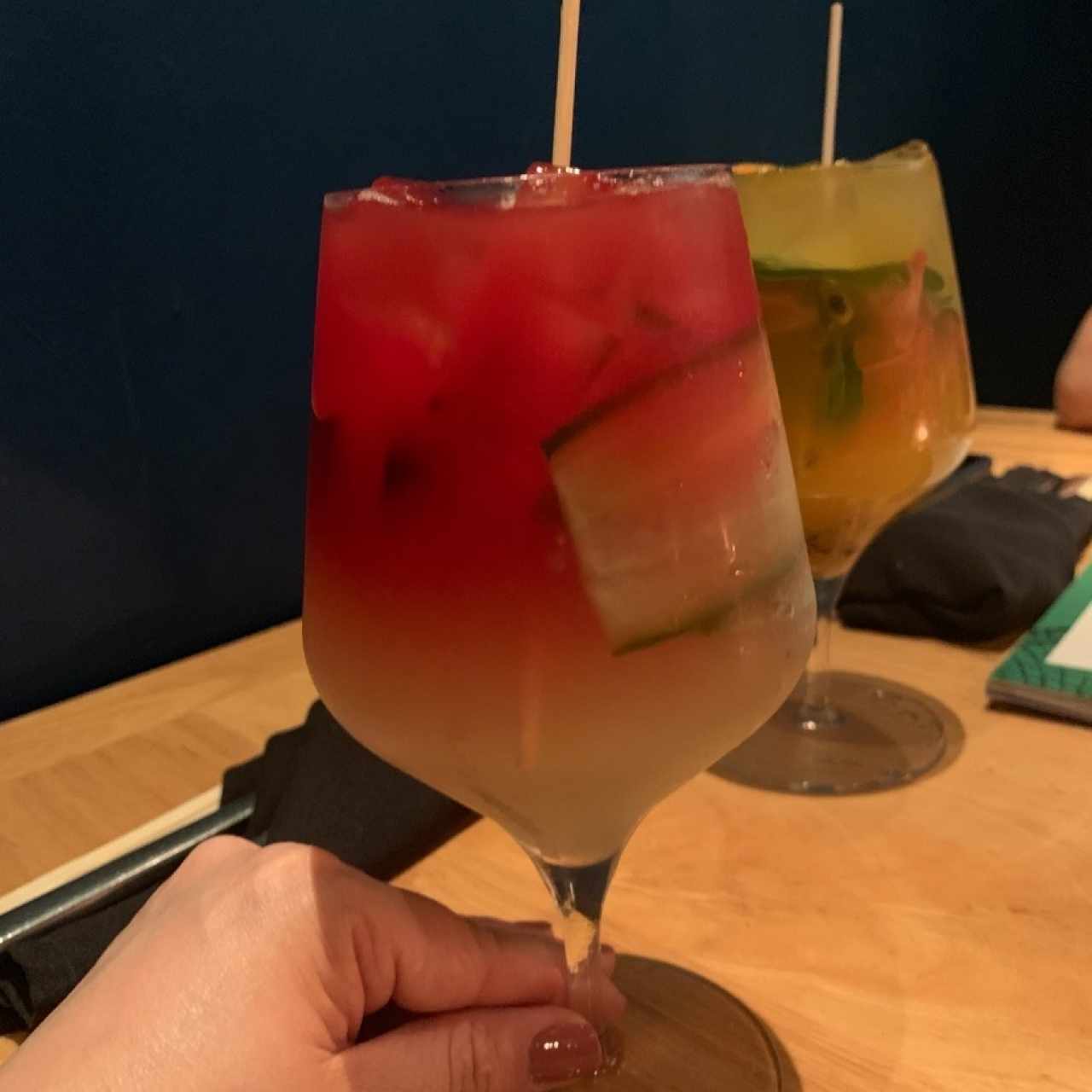limonada con menta y sandía
