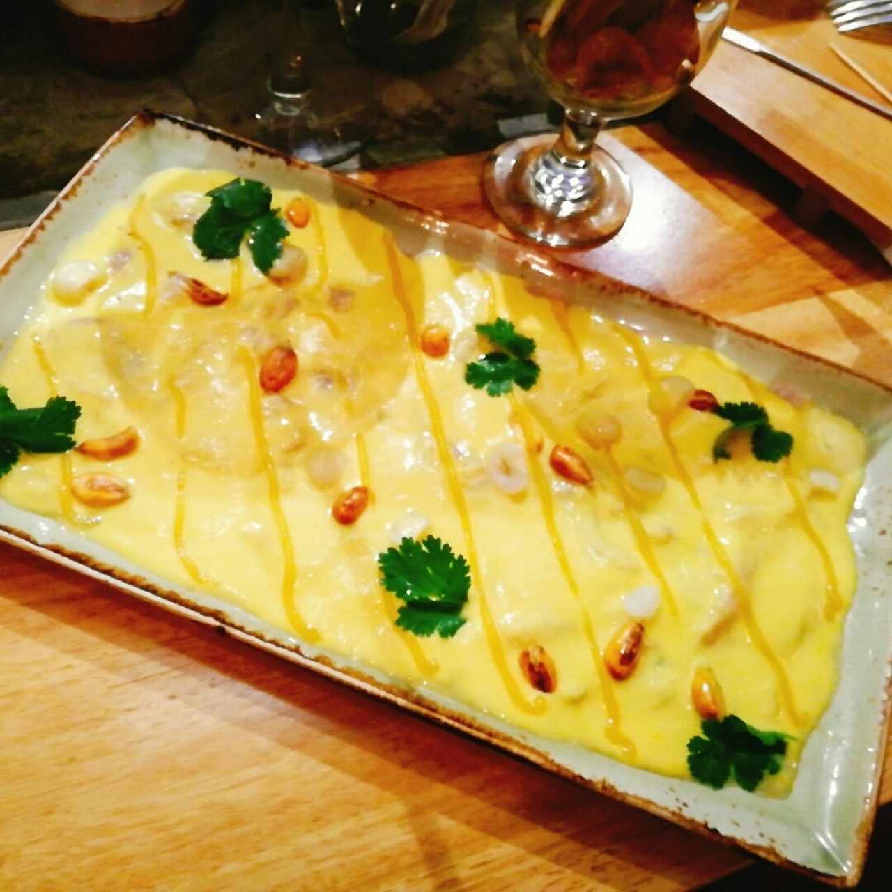 Tiradito de Pescado y Camarón