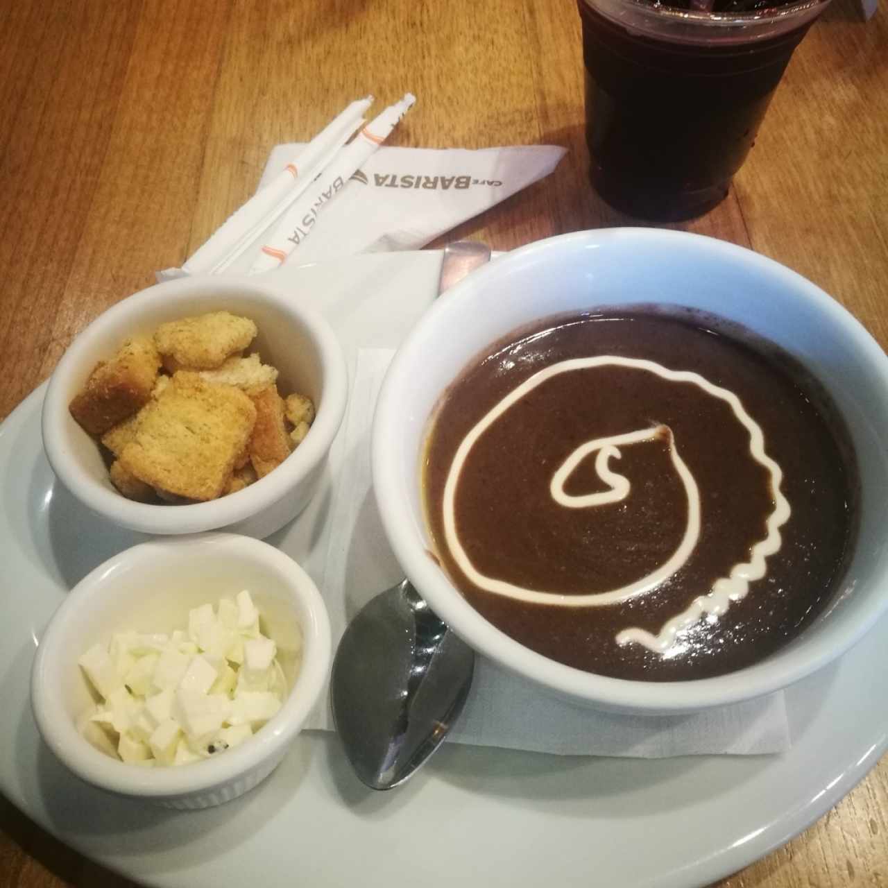 Sopa de frijoles 
