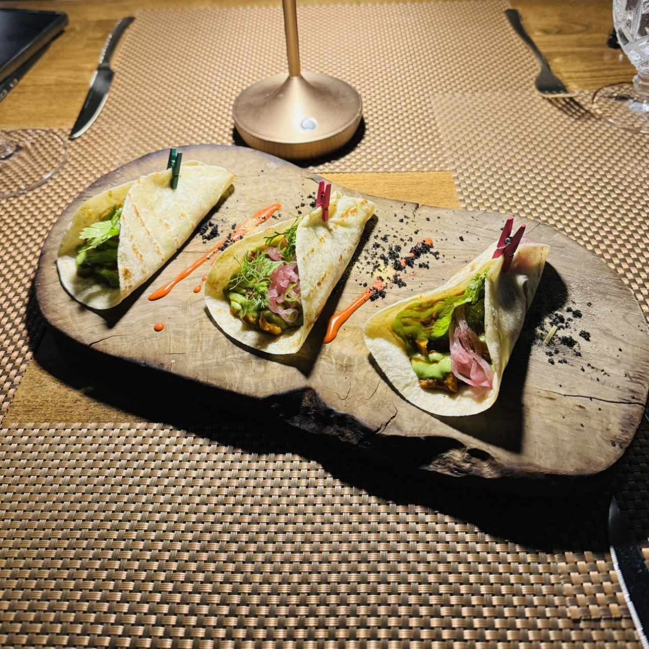 Tacos de pork belly 