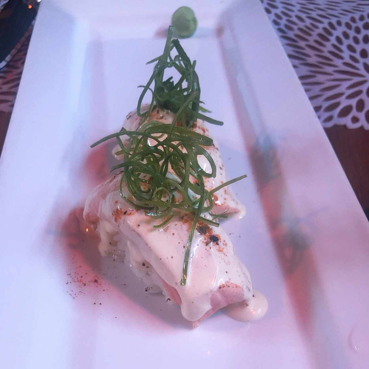 sashimi de salmón