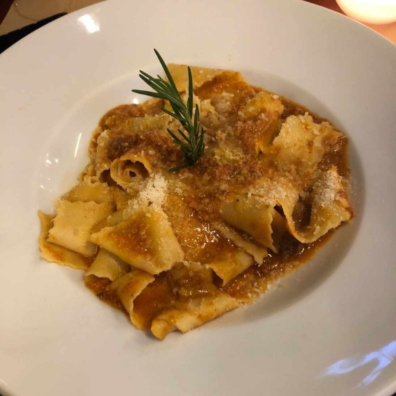 pappardelle com ragu de pato