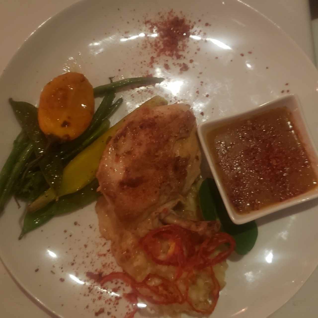 Pollo entre el Huerto