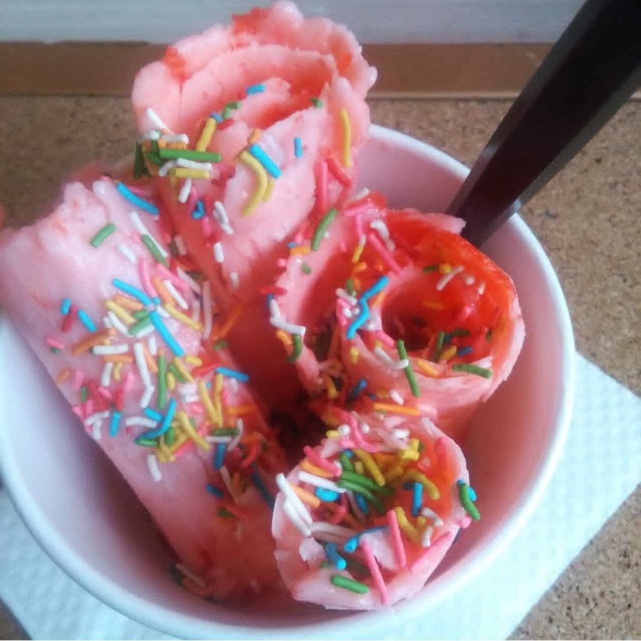Helado de cereza versión vegana