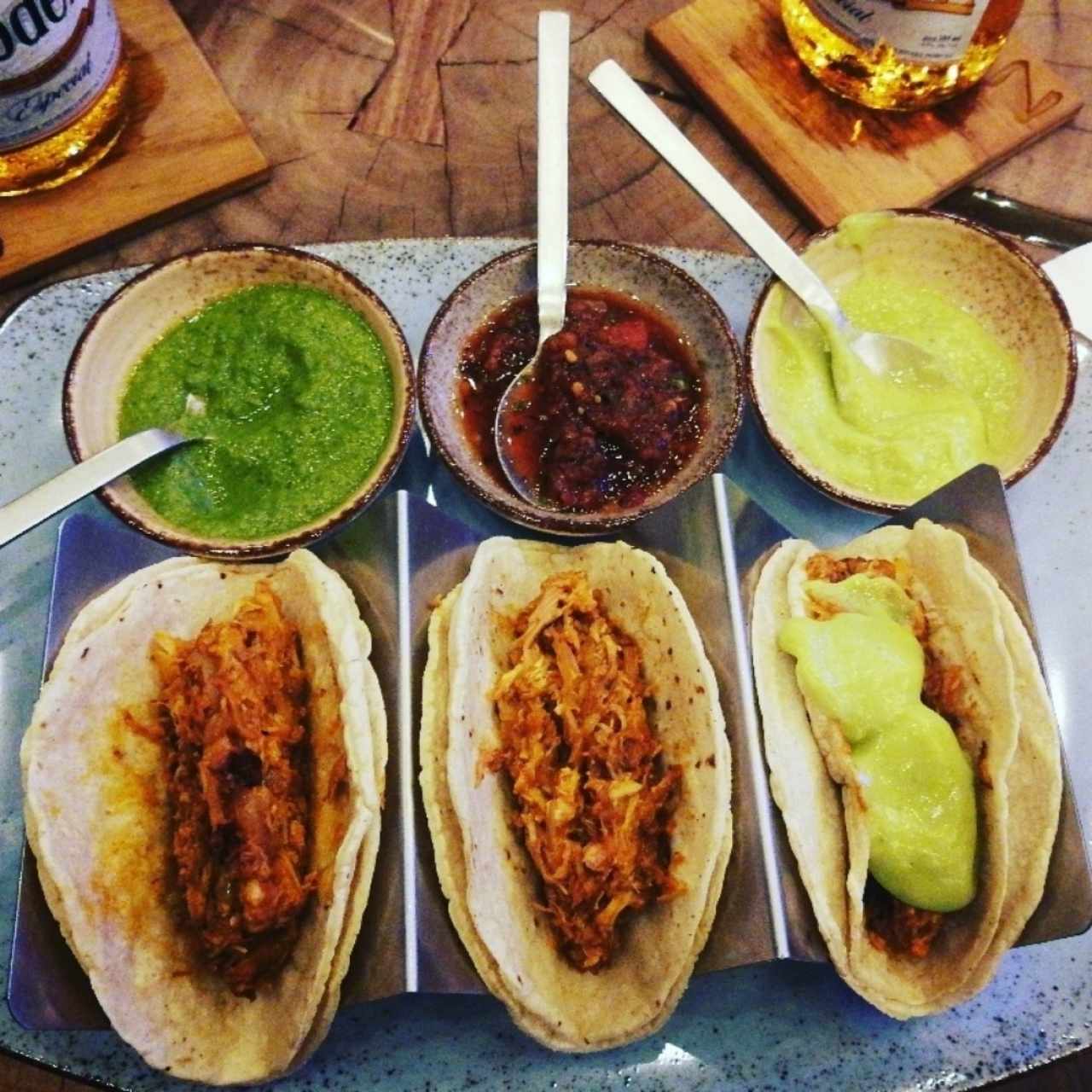 Tacos de pollo pibil 