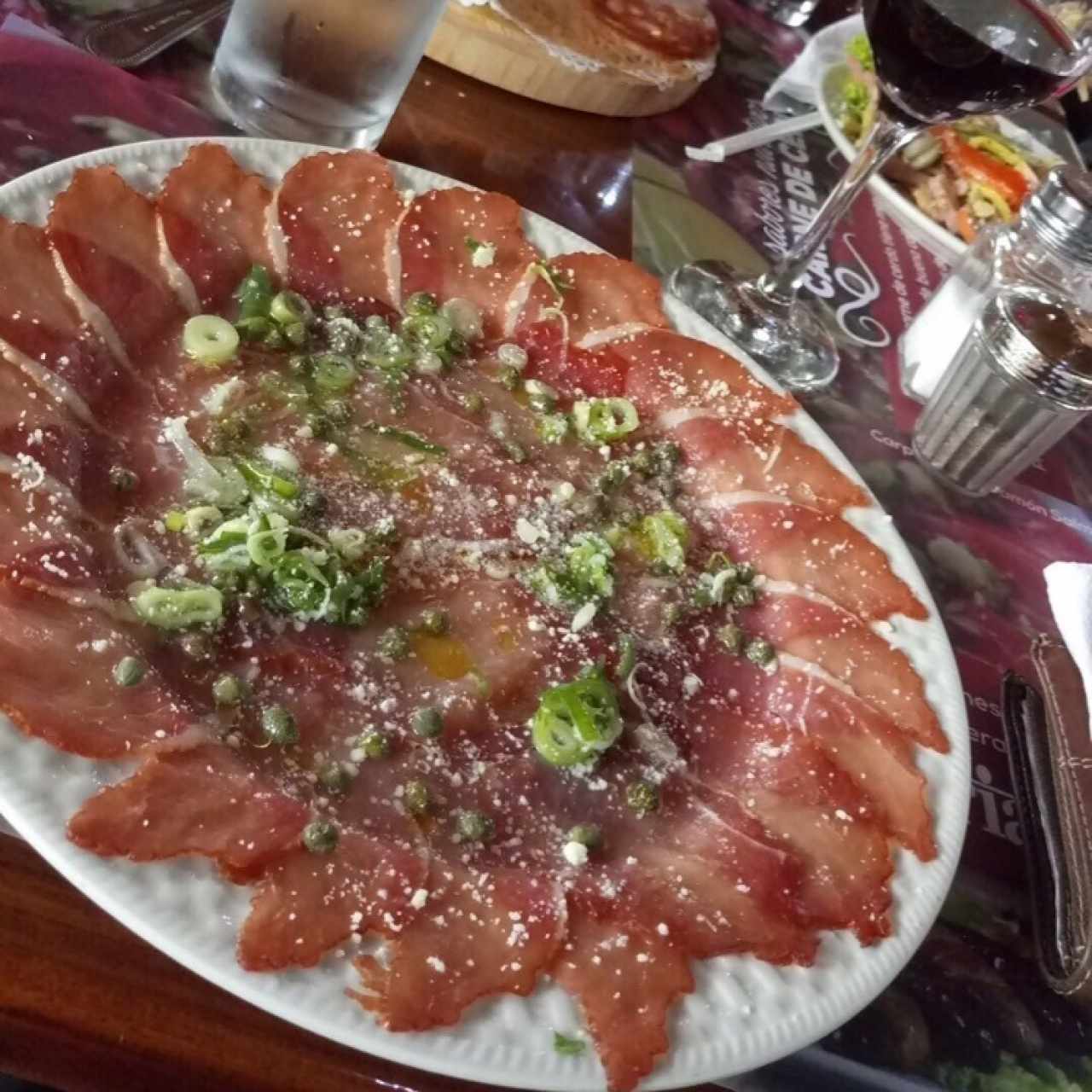 Carpaccio Jamon Salmon 