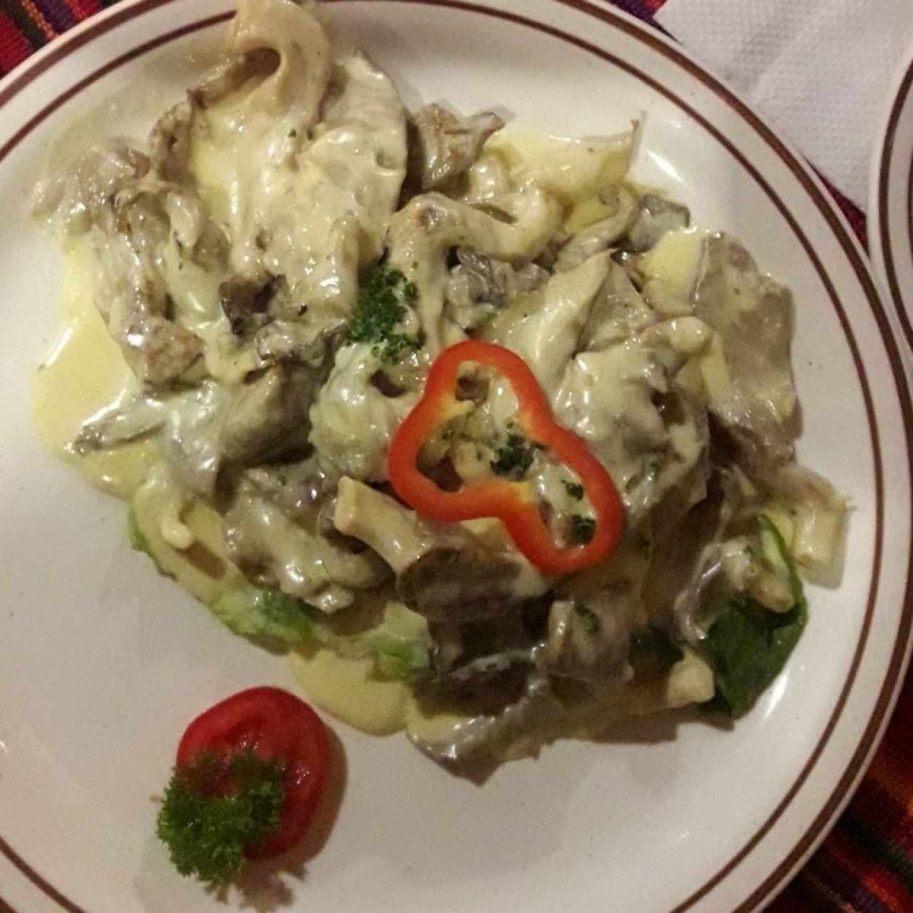 Hongos Pleurot a la crema