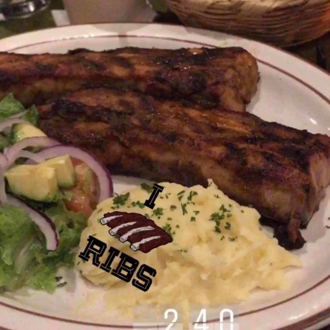 Costillas de cerdo a la barbacoa
