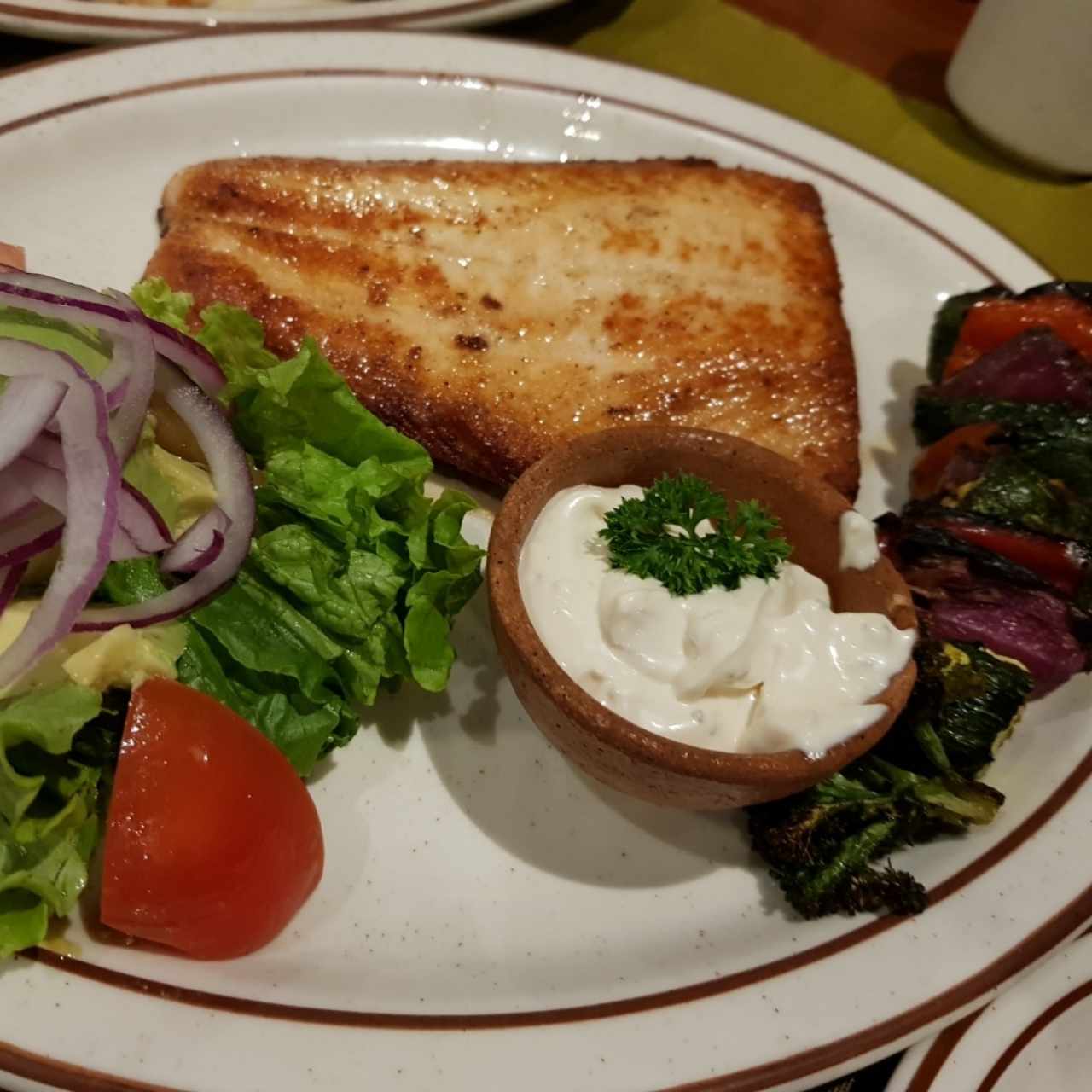 Salmón noruego a la parrilla