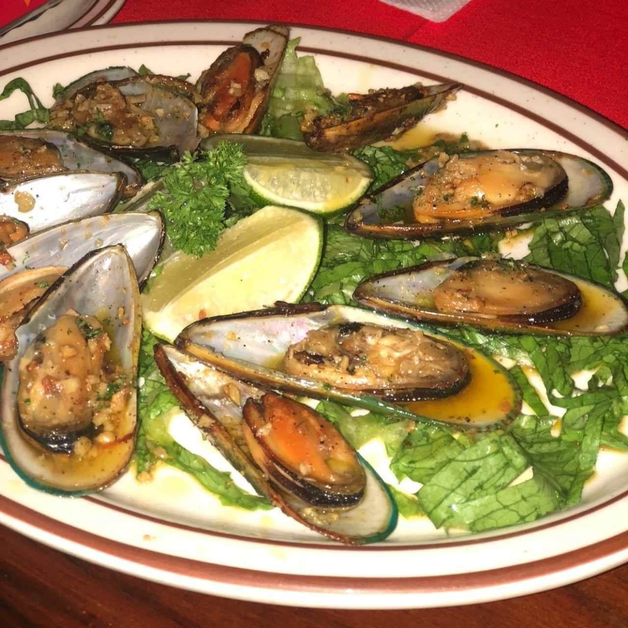Entradas - Mejillones al ajillo