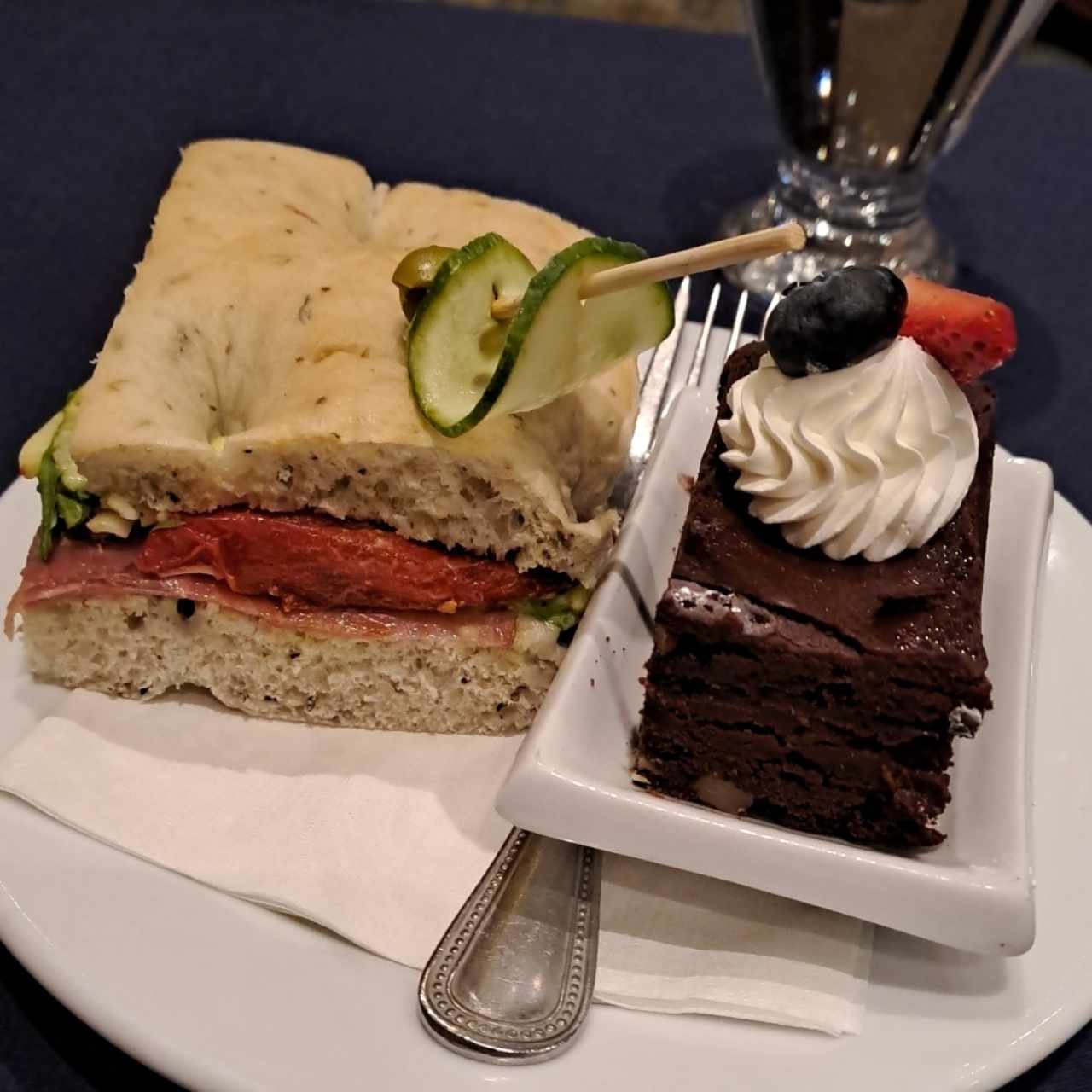 sandwich italiano con brownie 