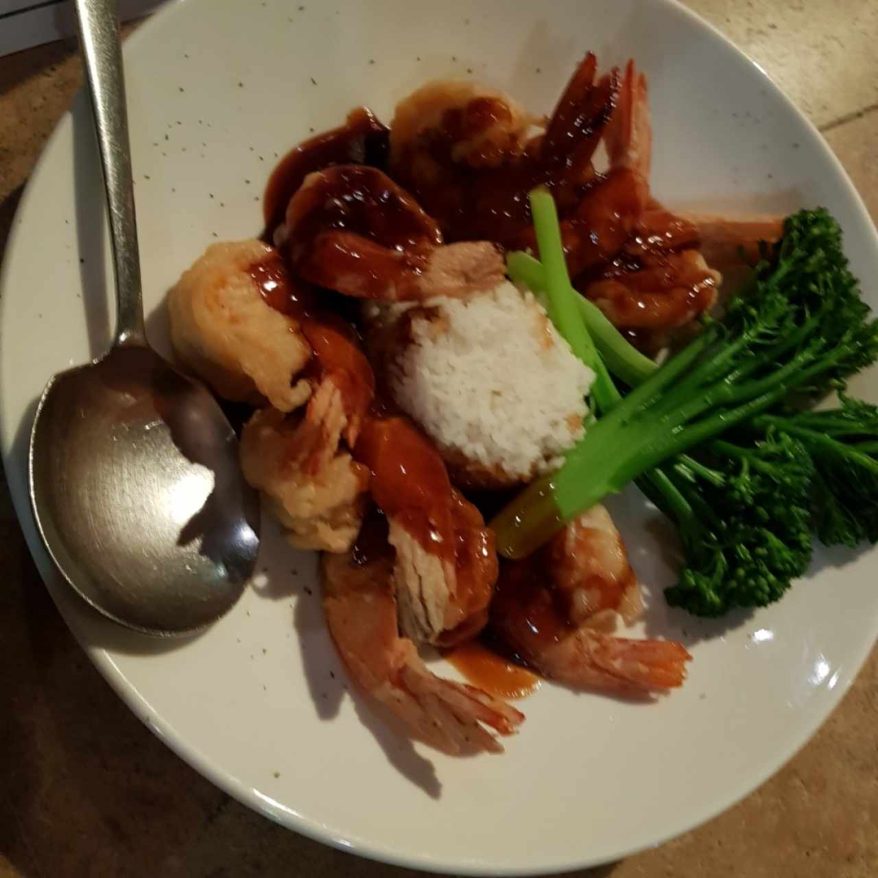 Camarones al Jengibre Caramelizado