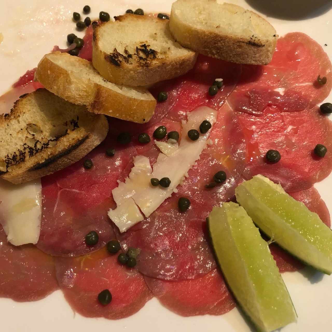 Entradas - Carpaccio de Res