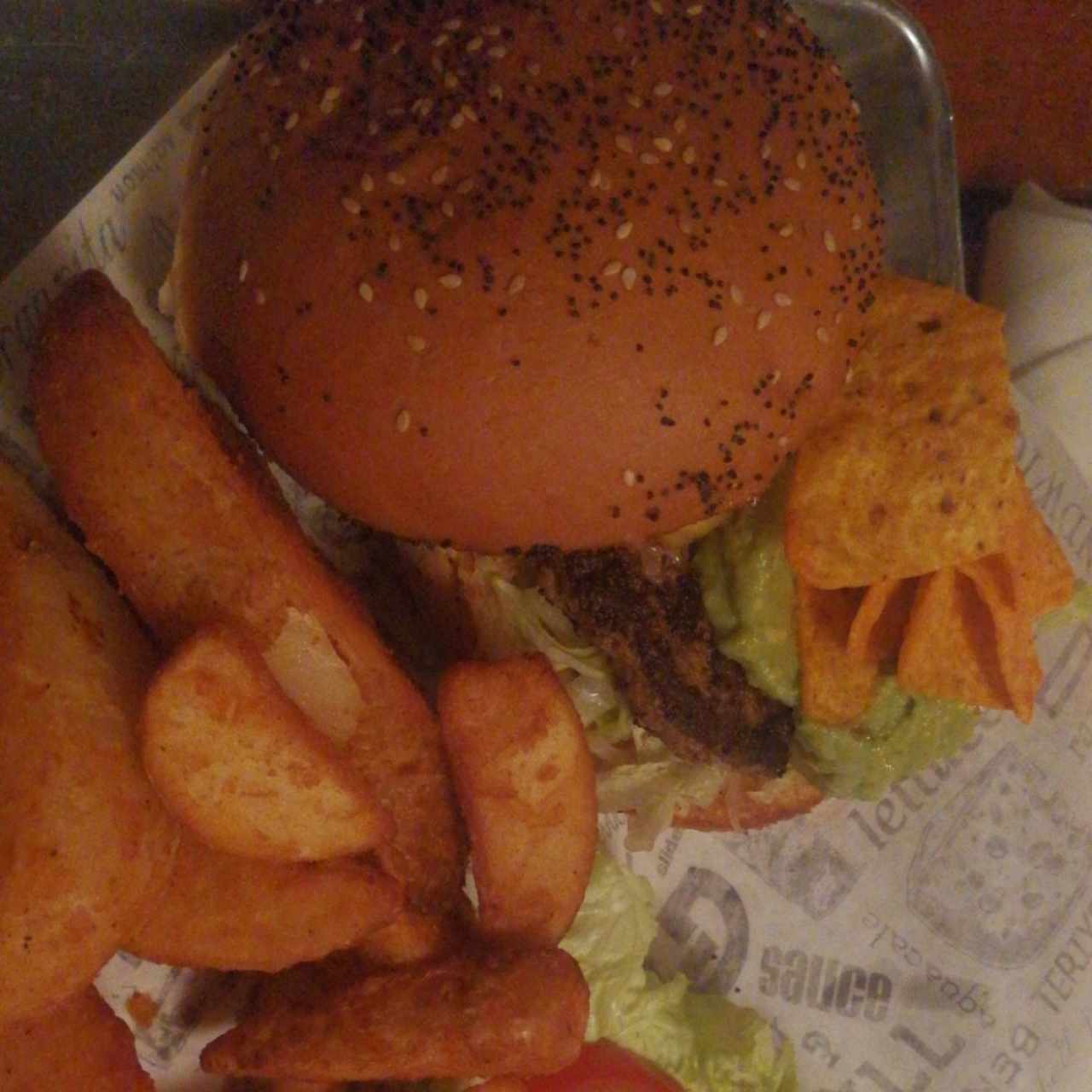 hamburguesa con doritos