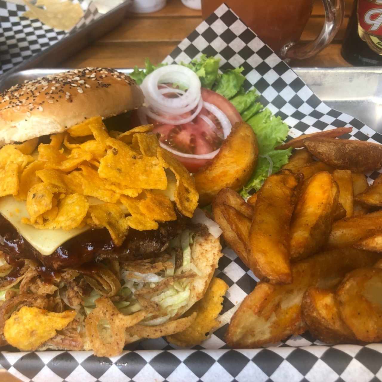 BURGER - CHEESE ONION BURGER