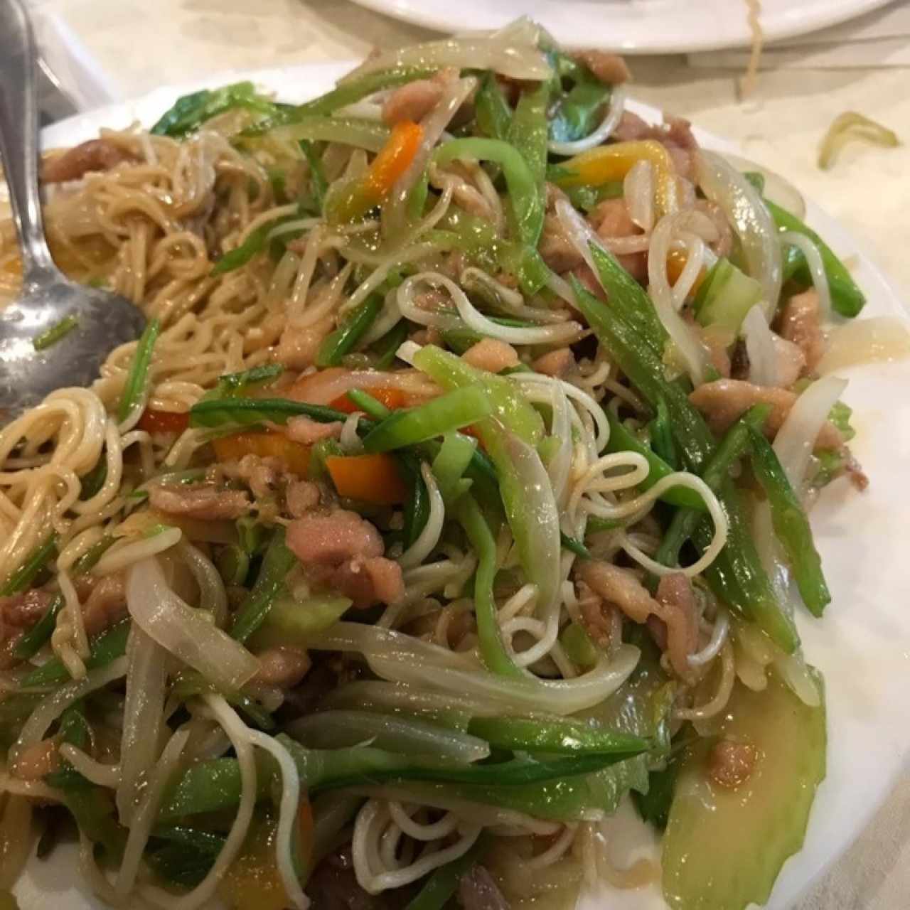 Chow Mein de Pollo