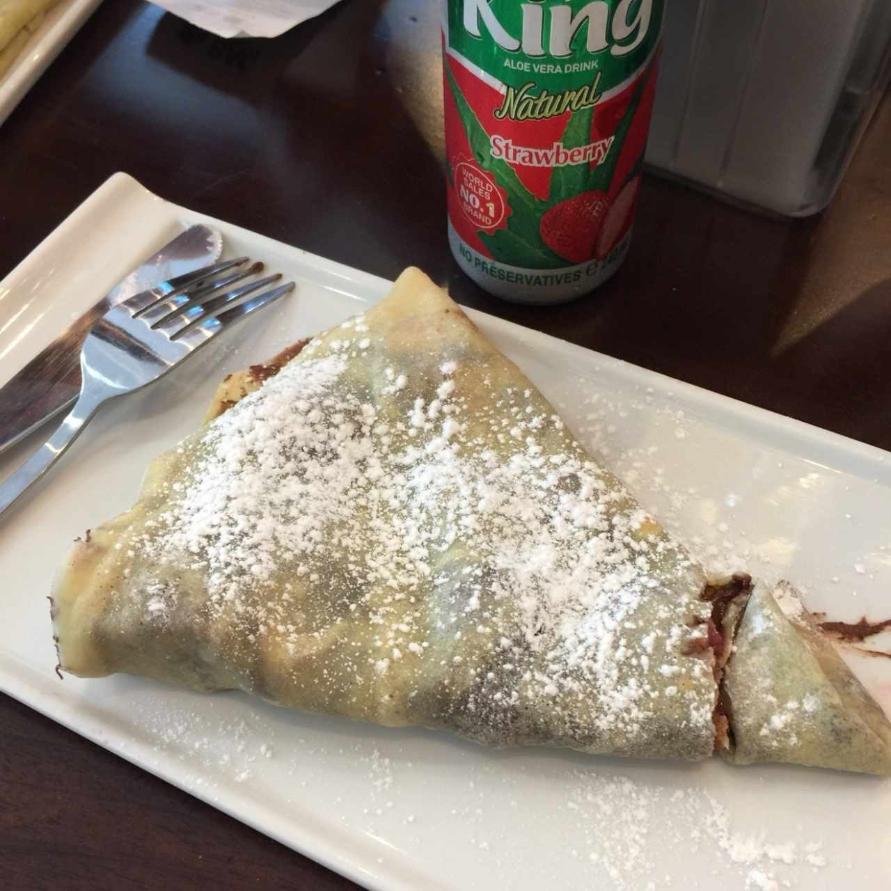 crepa de nutella con fresas