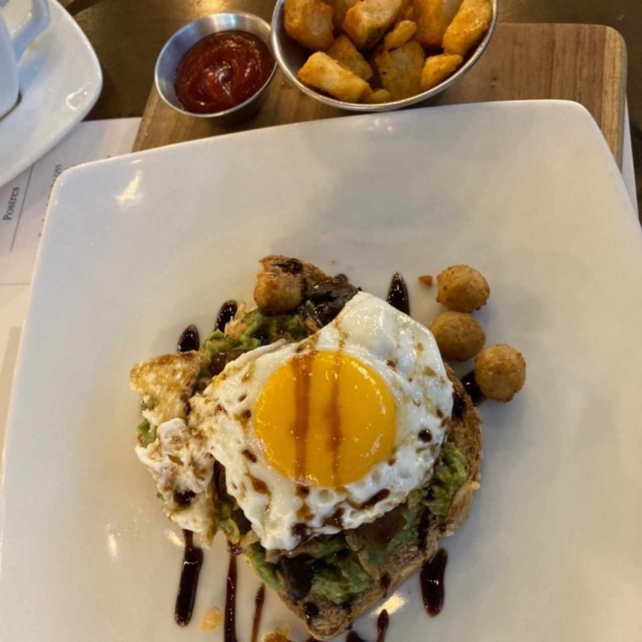 Goat cheese avocado toast