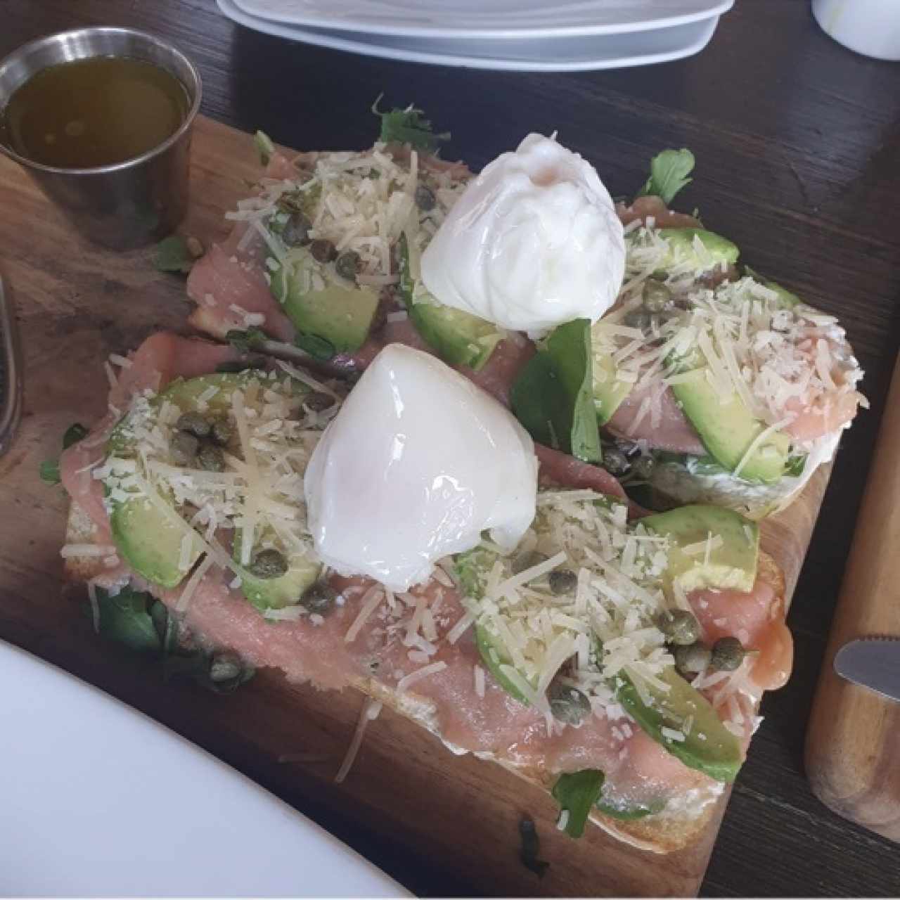 Open face de salmon