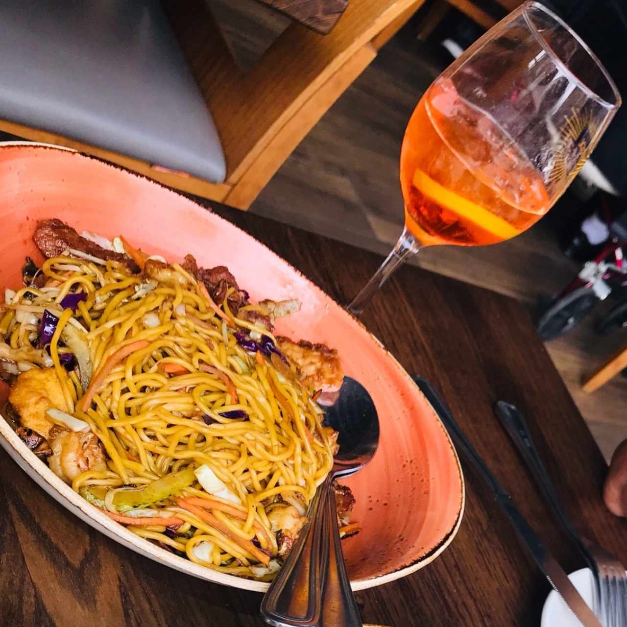 Lo Mein (Pollo ó Cerdo)Mixto
