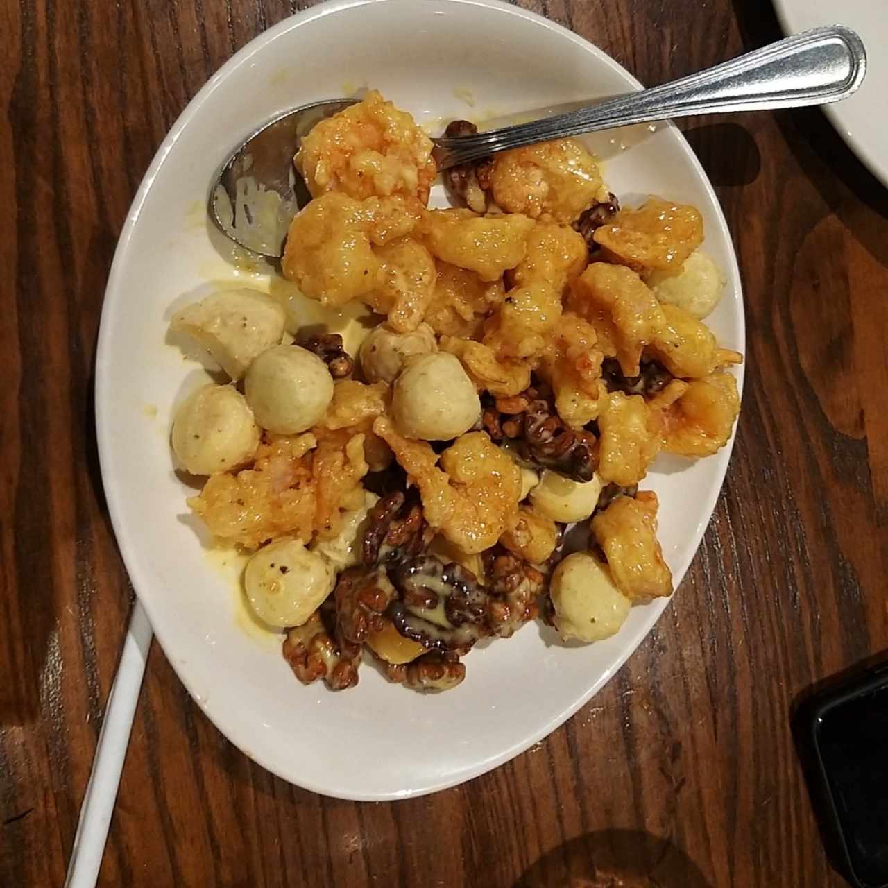 Shrimp with Candied Walnuts