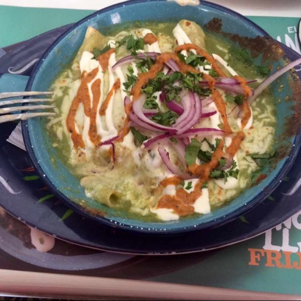 Enchiladas verdes