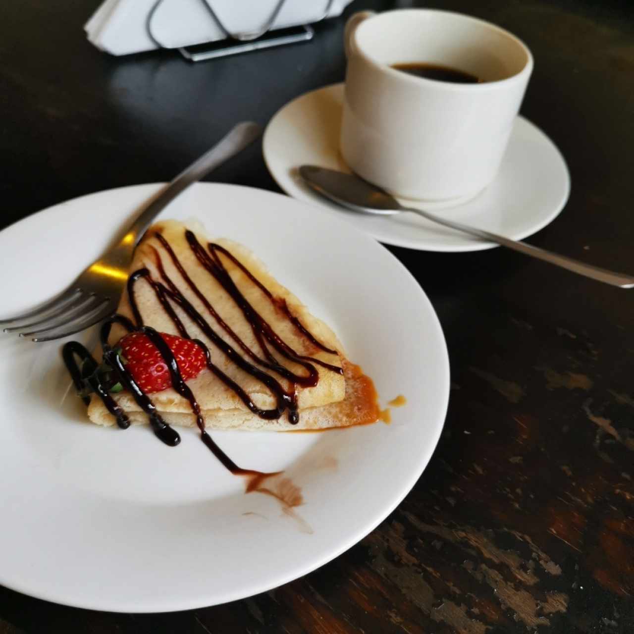 Crepa y café