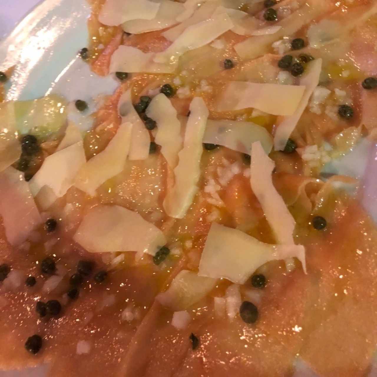 carpaccio de salmon