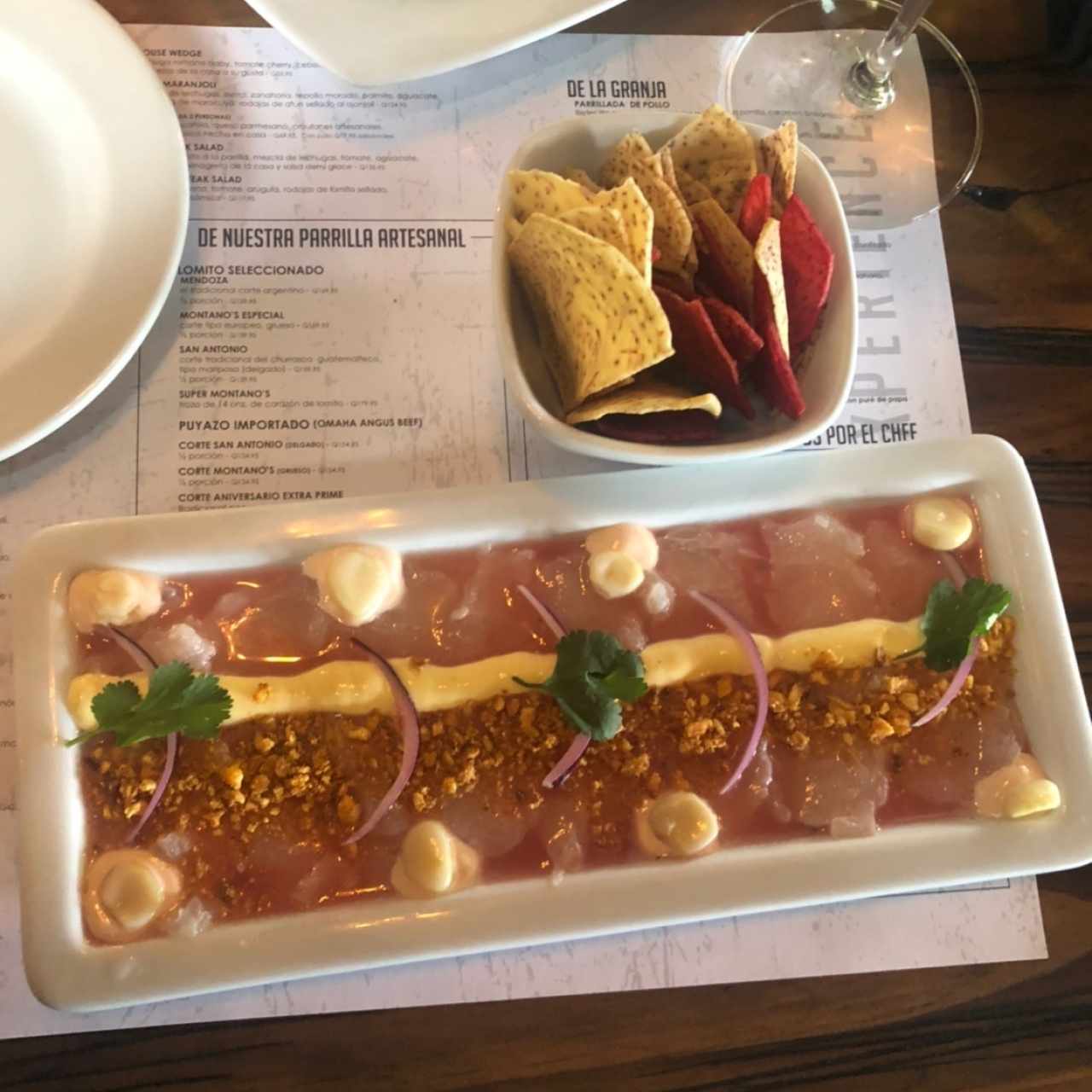 Tiradito de Róbalo al Tamarindo