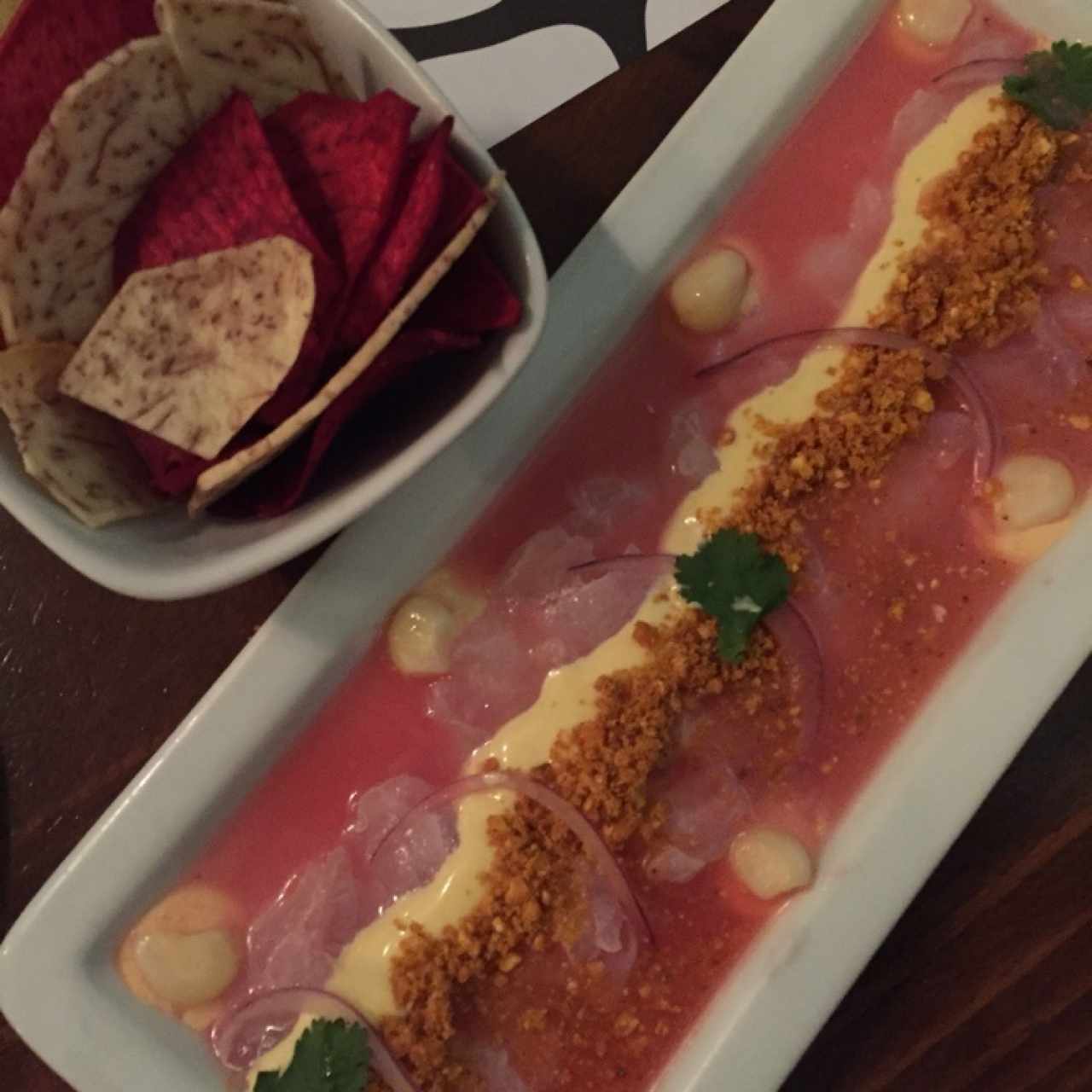 Tiradito de Róbalo al Tamarindo