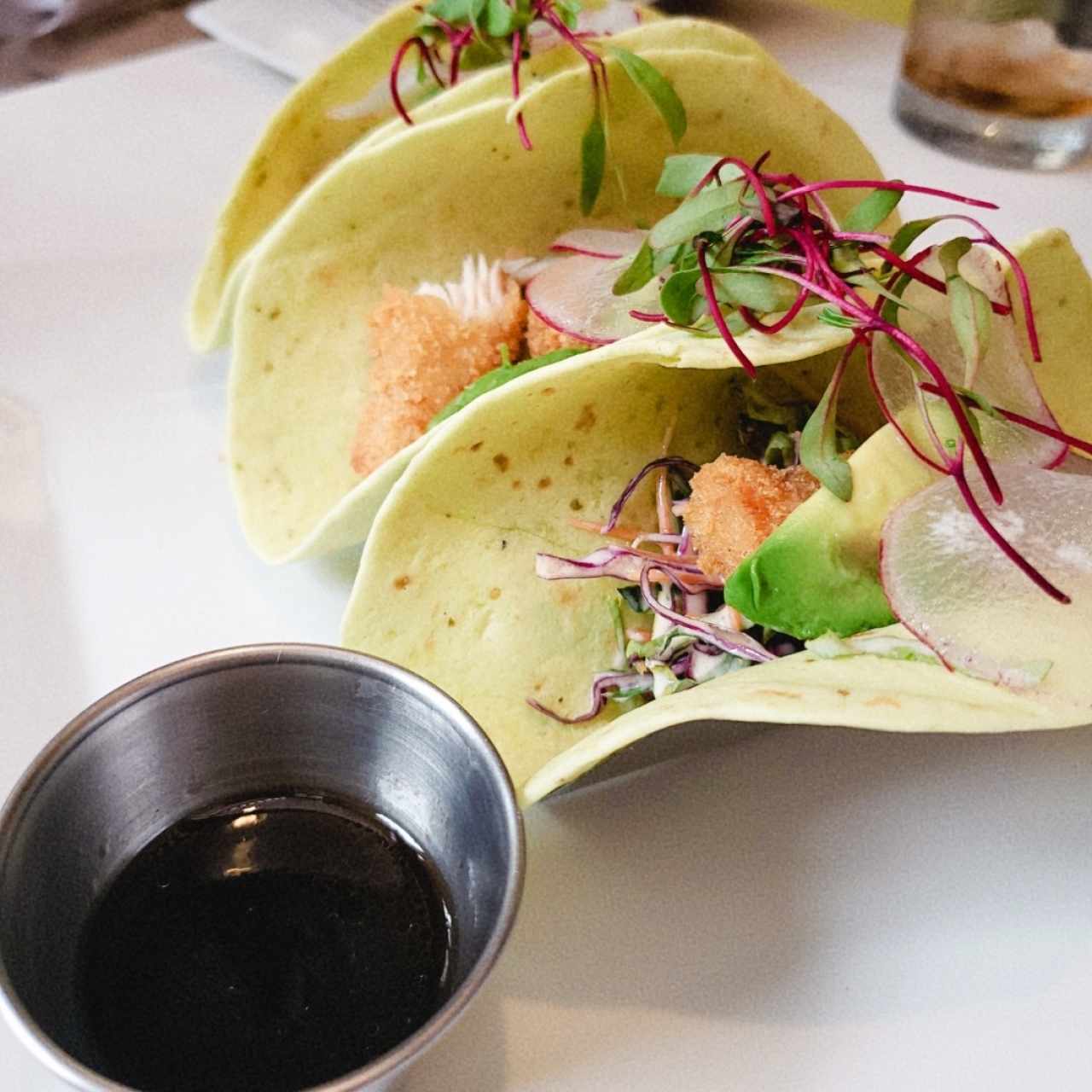 Tacos de mahi mahi, Albariño