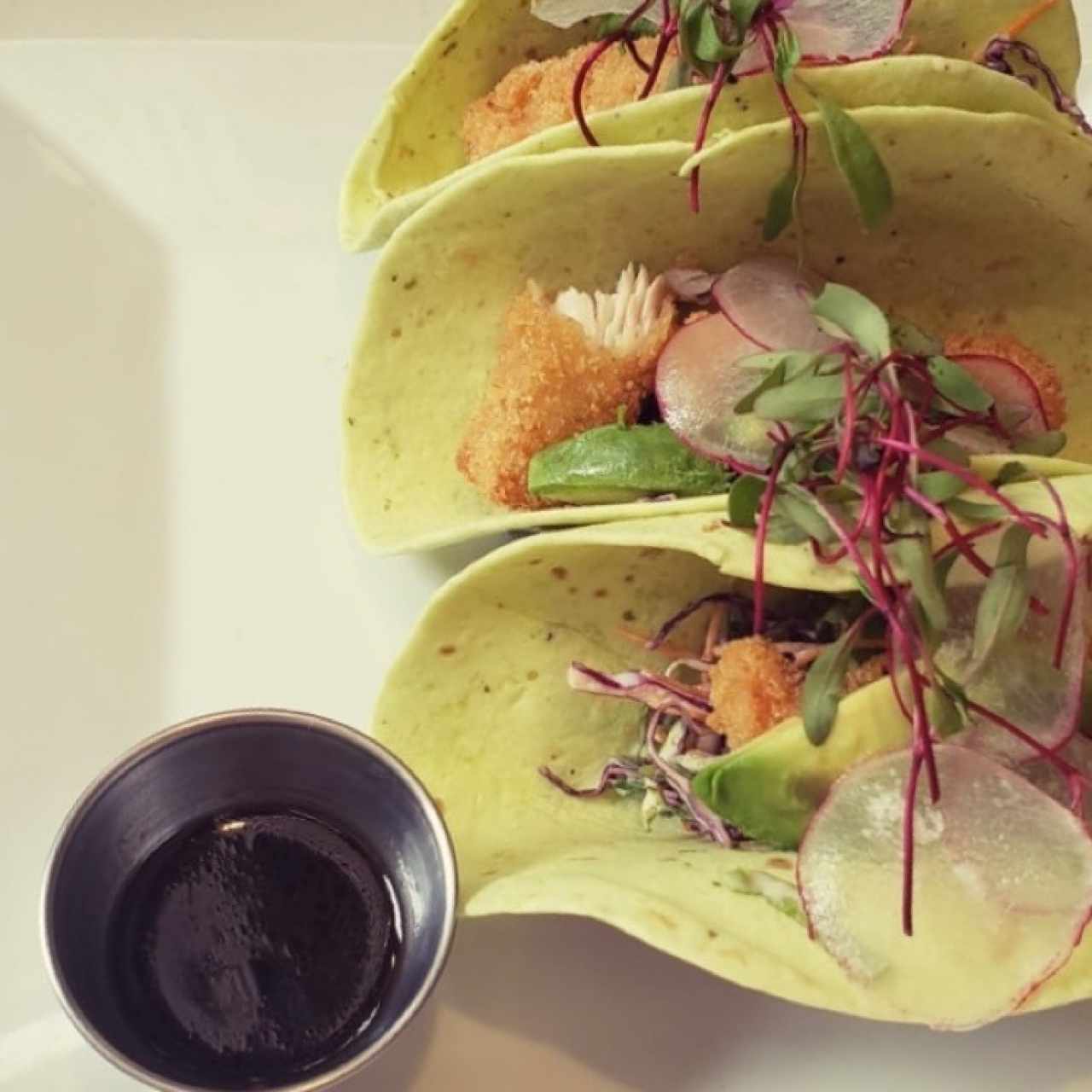 Tacos de mahi mahi, Albariño