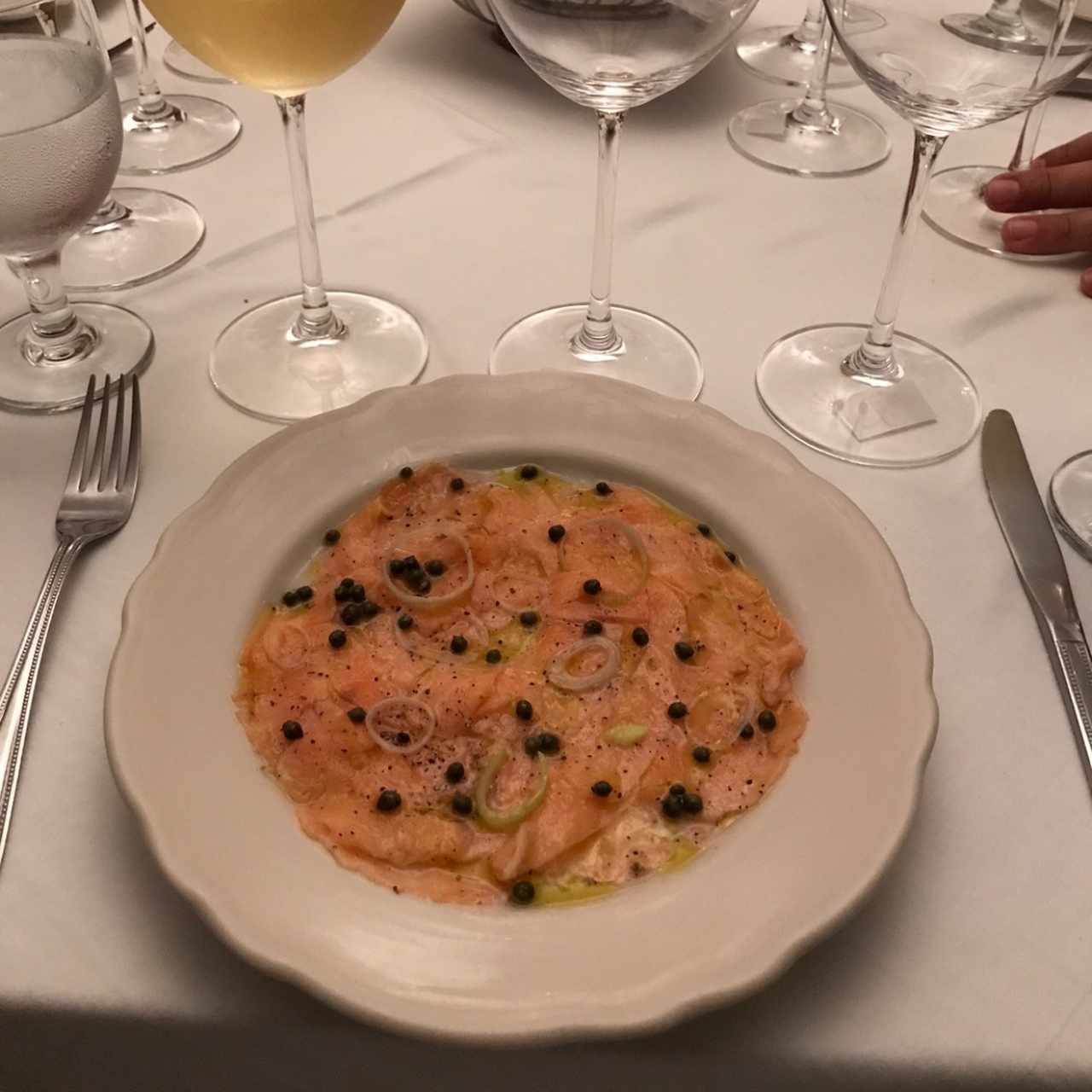 carpaccio de salmon