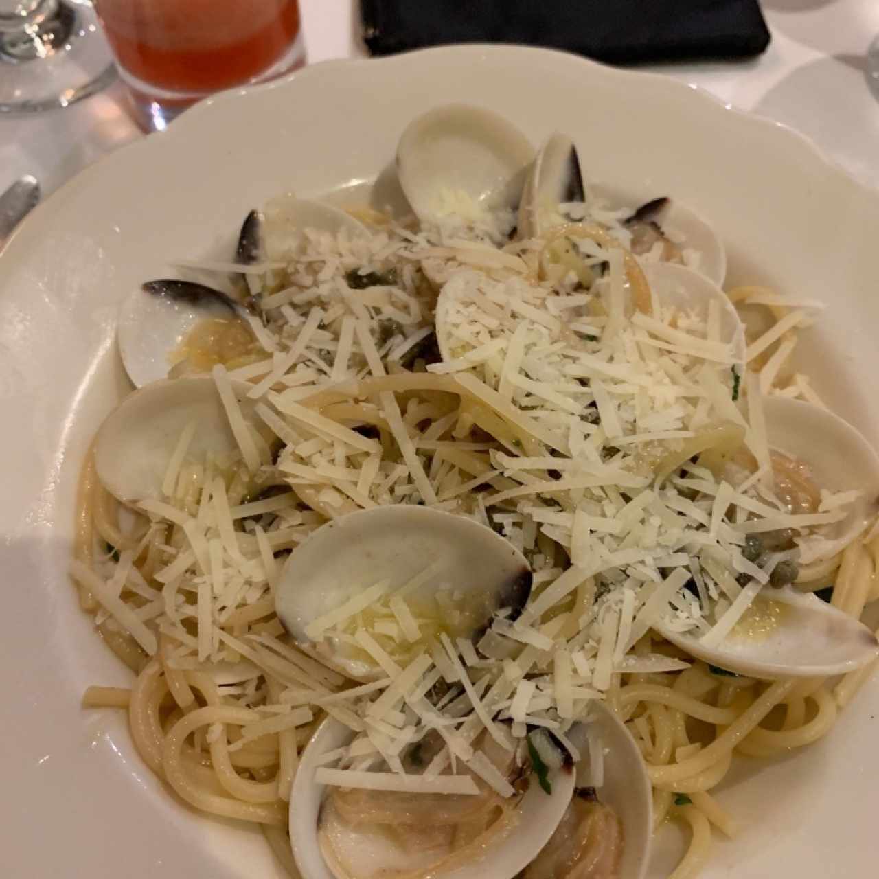 spaguetti con almejas 