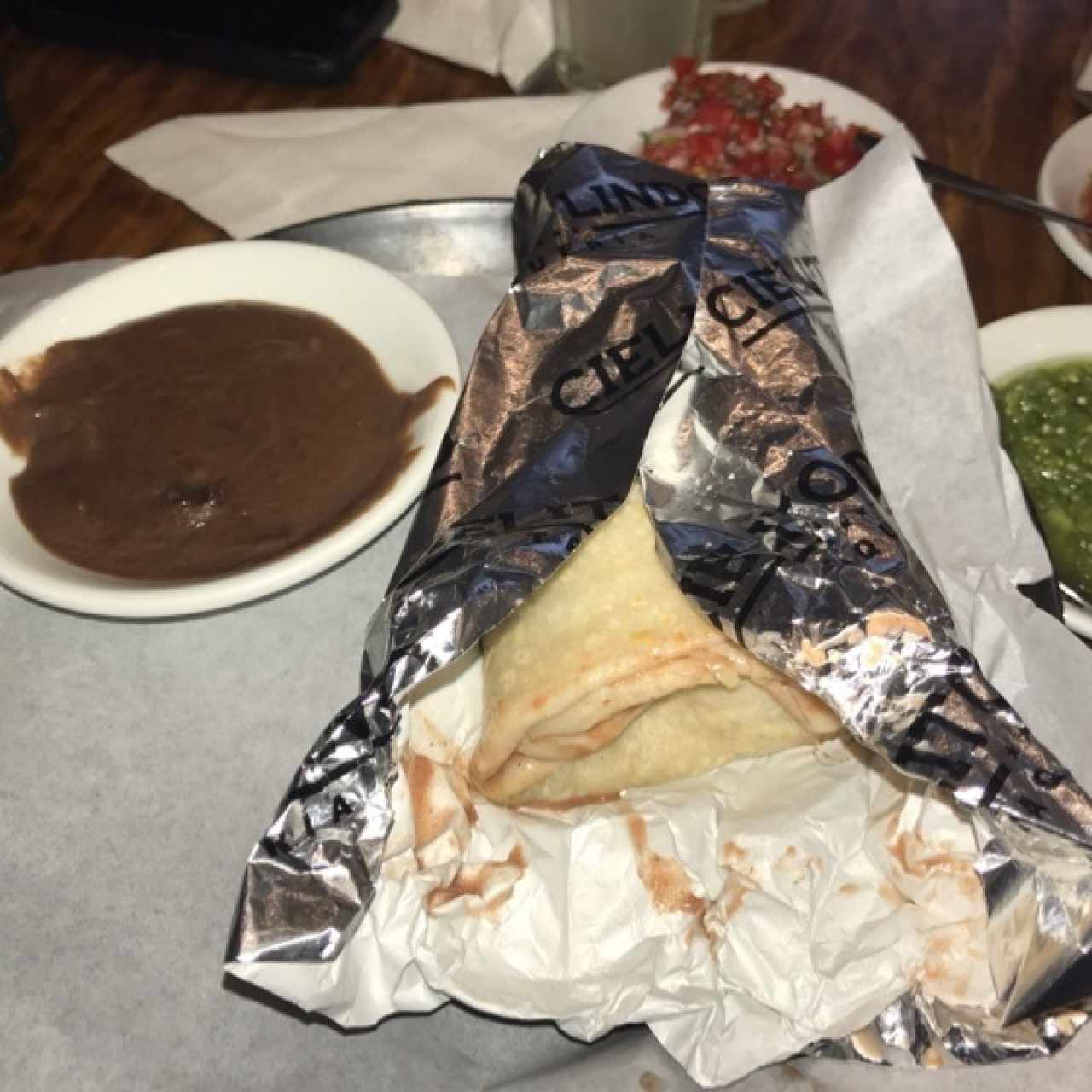 Burrito de Camarones al Tequila