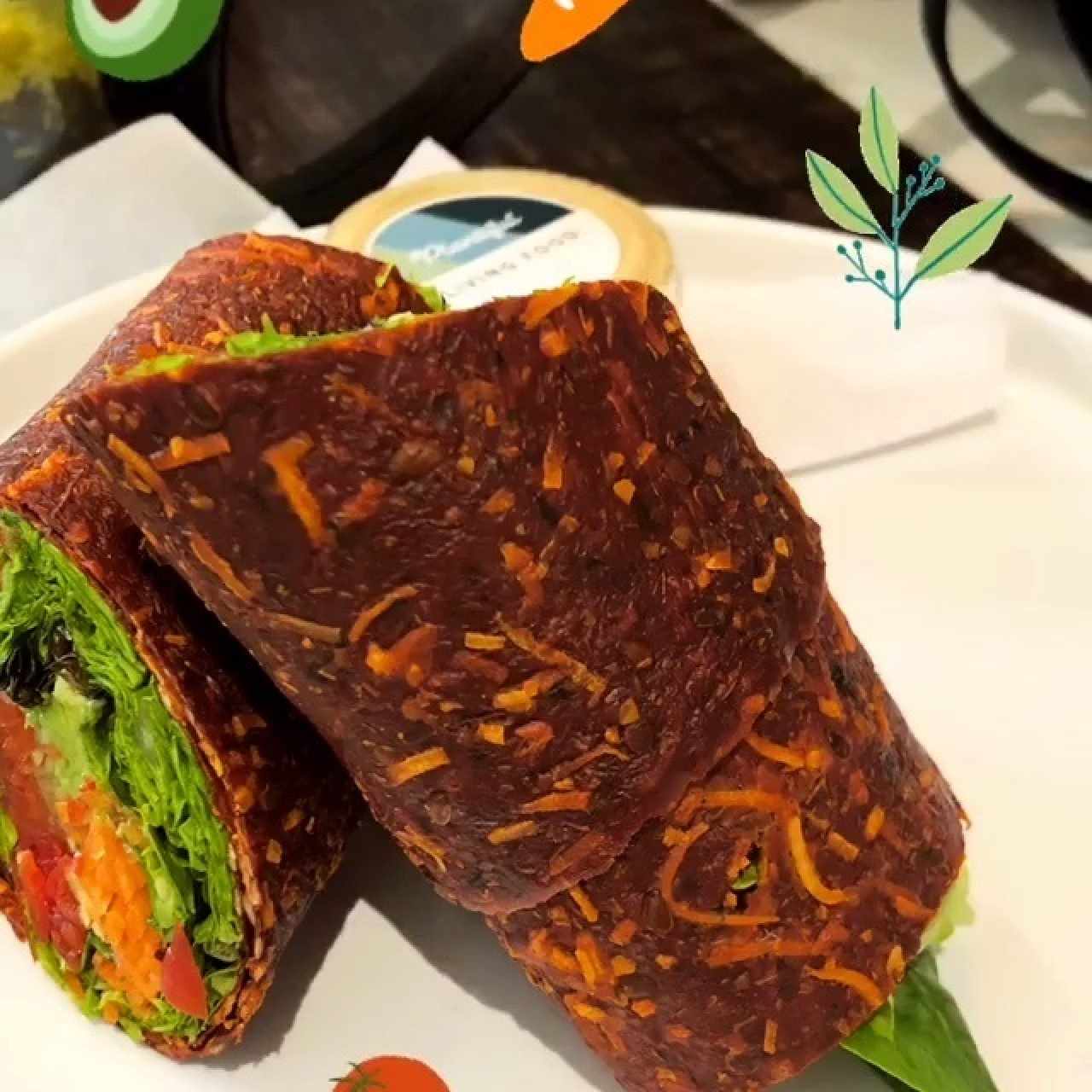 wrap de tomate y linaza
