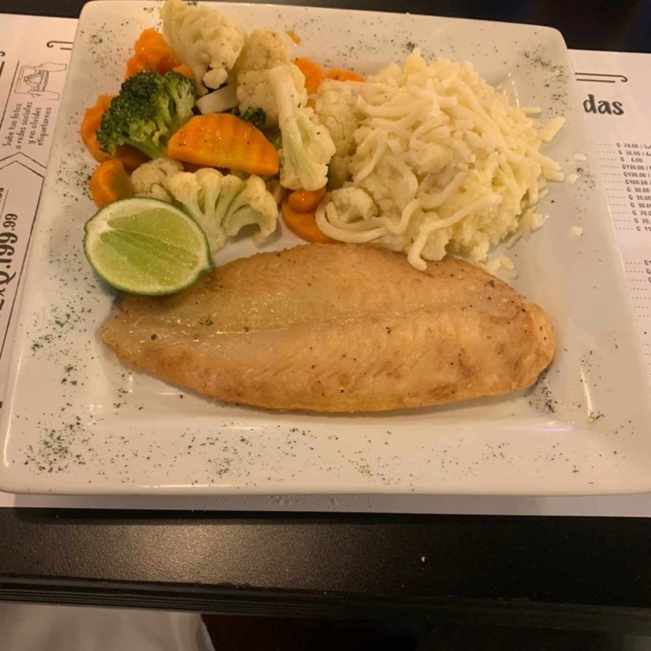 Pescado a la plancha 