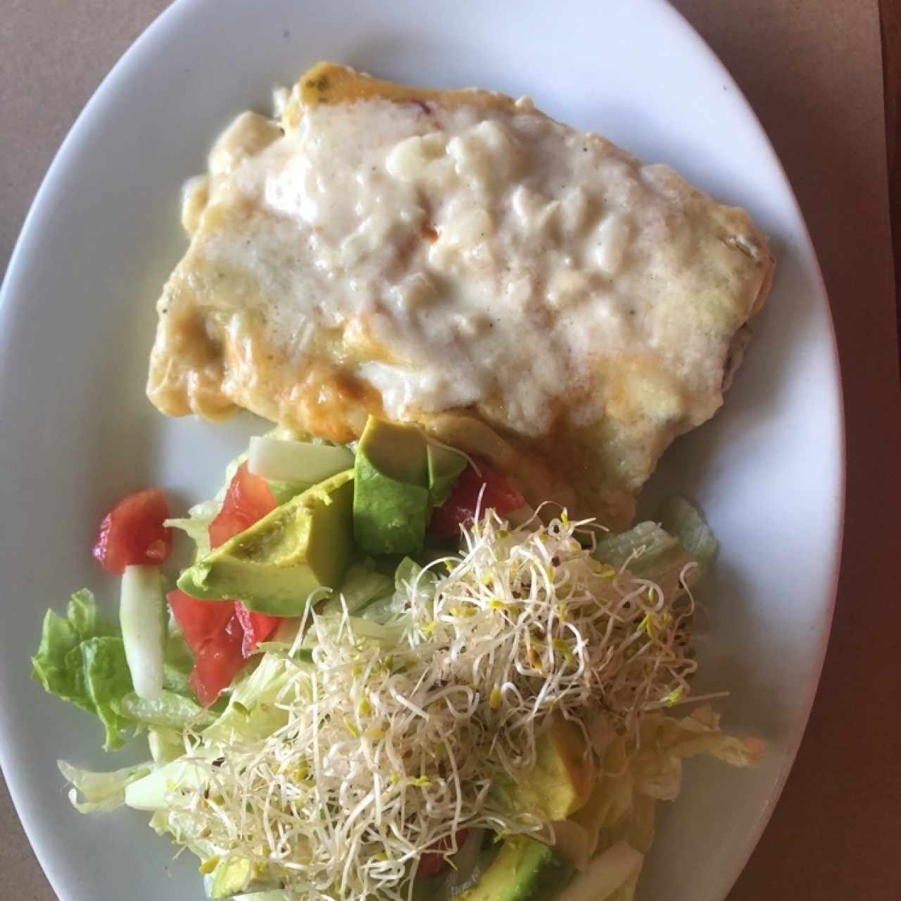 Canelones rellenos de Espinaca