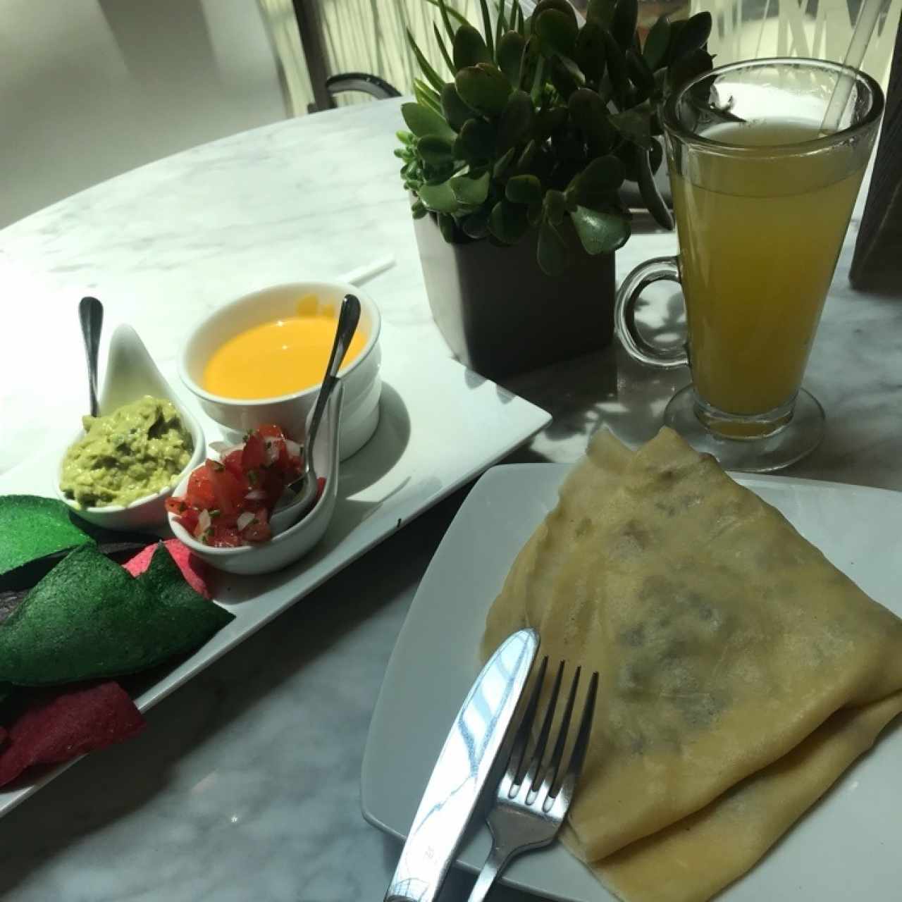 nachos y crepe