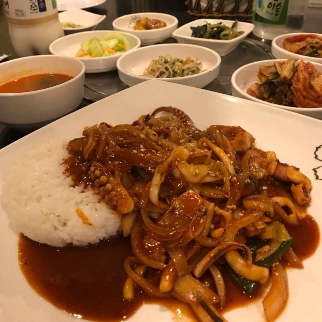 Calamares en salsa picante