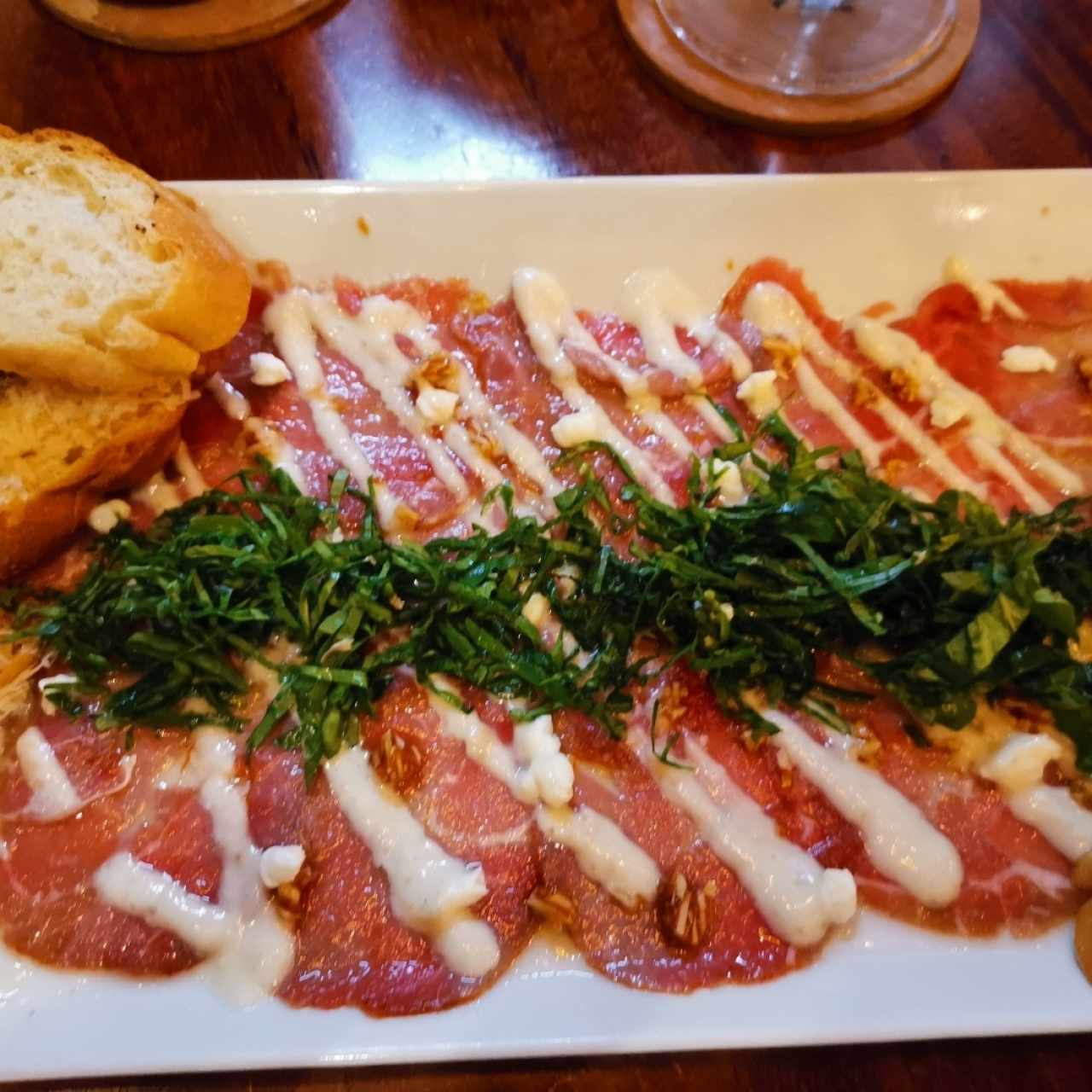 Entradas - Carpaccio de Lomito