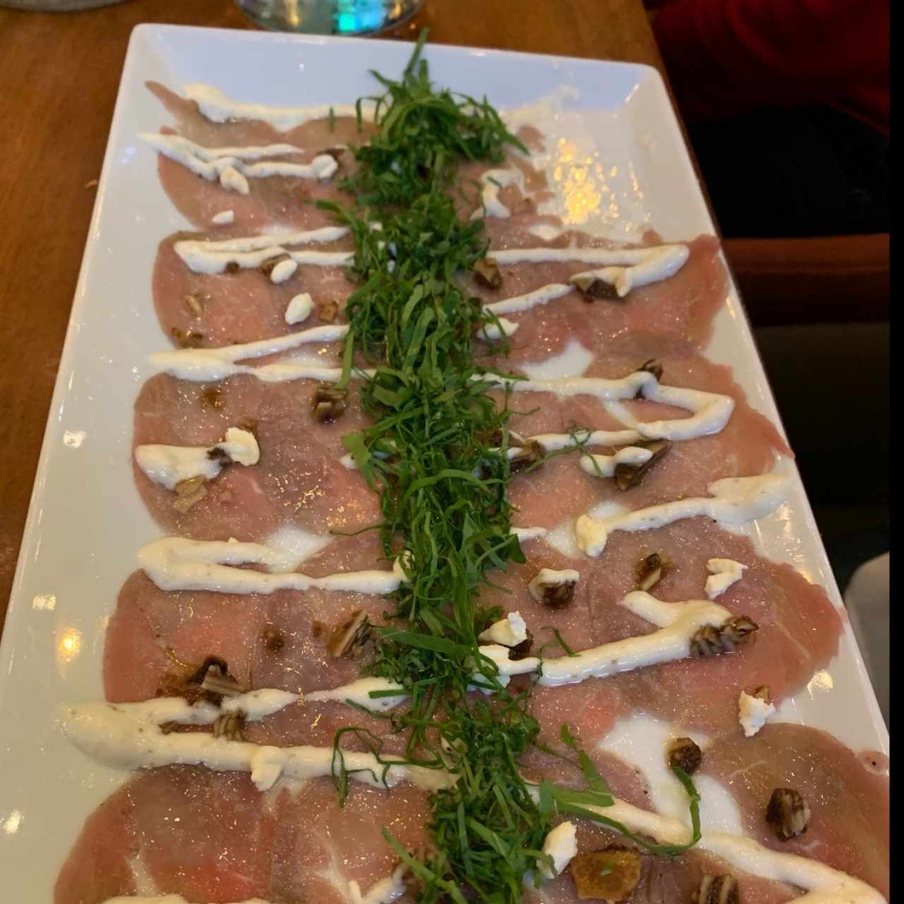 Entradas - Carpaccio de Lomito