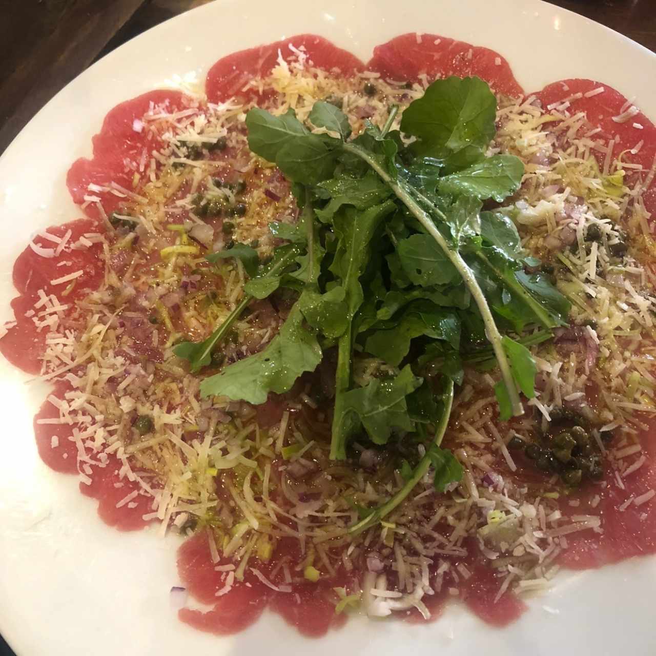 Entradas - Carpaccio de Res